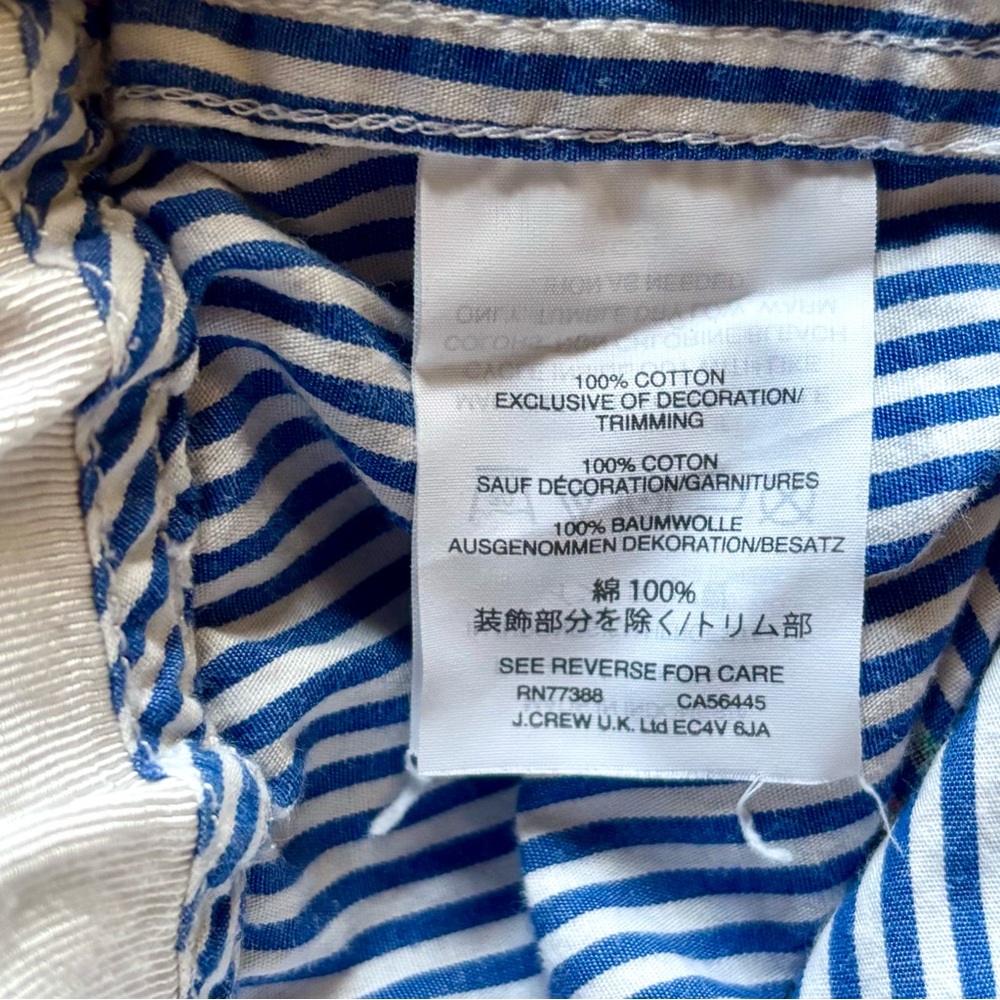 J. Crew Poplin Stripe/Skiers Pajama Pants M - Picture 7 of 7